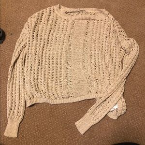 Miss me open knit top